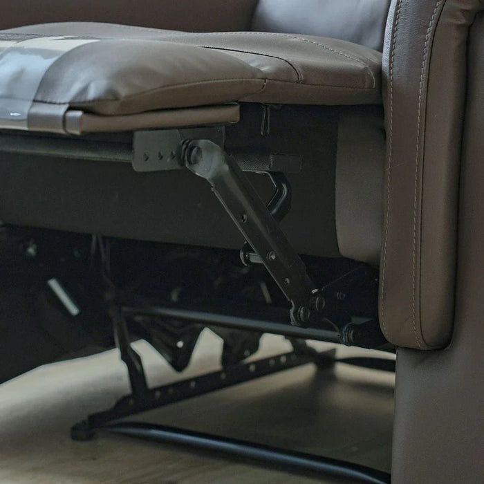 Nato 1 Seater Half Leather Recliner-Brown