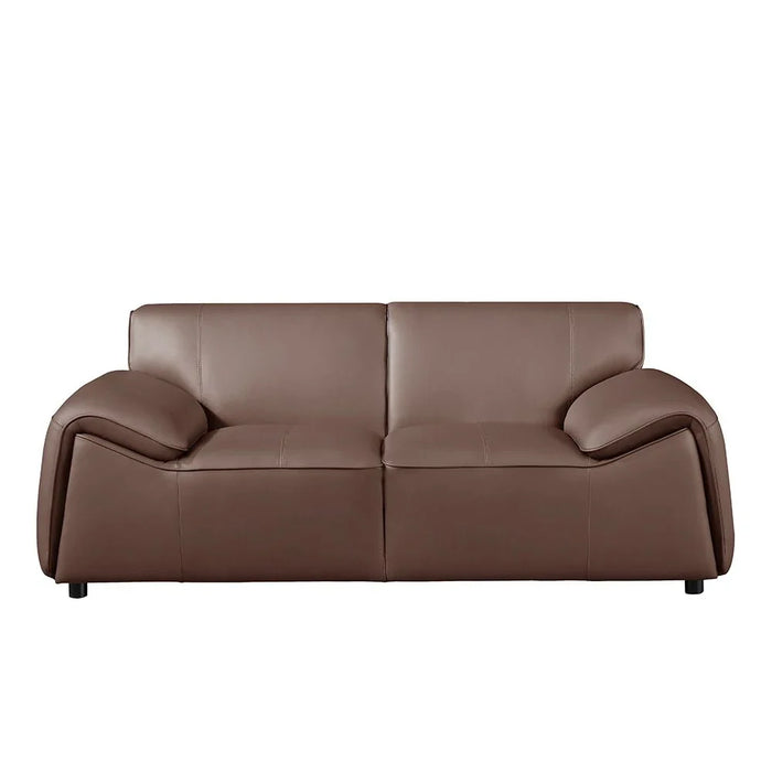 Tokishi 2-Seater Full Leather Sofa - Tan