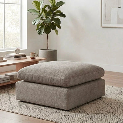 Neithan Ottoman Sofa - Taupe - With 2-Year Warranty