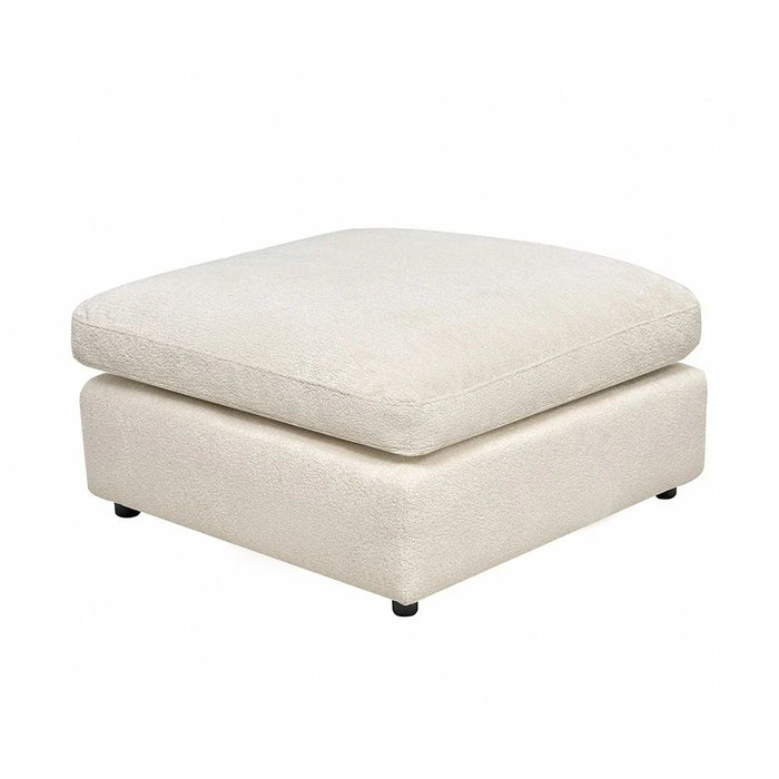 Neithan Ottoman Sofa - Beige - With 2-Year Warranty