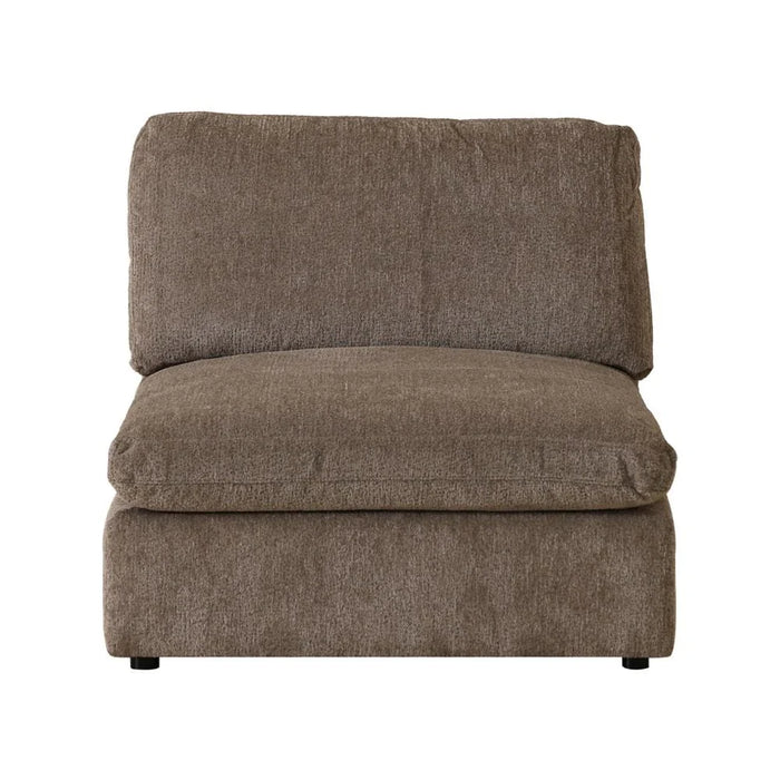 Neithan 1 Seater Armless Fabric Sofa-Taupe