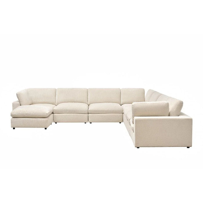 Neithan Corner Wedge Sofa - Beige - With 2-Year Warranty