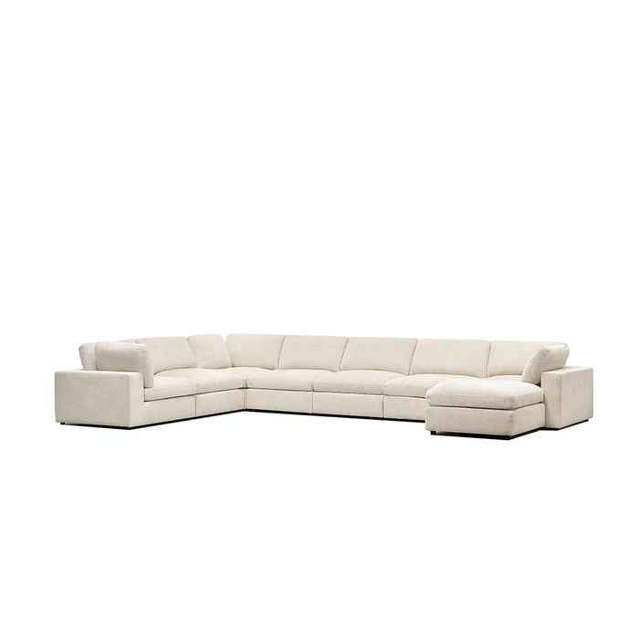 Neithan Corner Wedge Sofa - Beige - With 2-Year Warranty