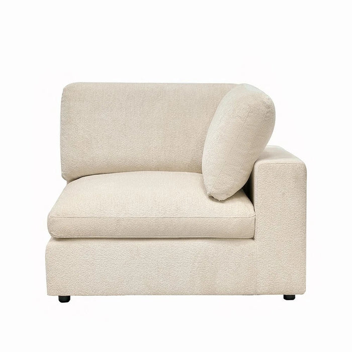 Neithan Corner Wedge Sofa - Beige - With 2-Year Warranty