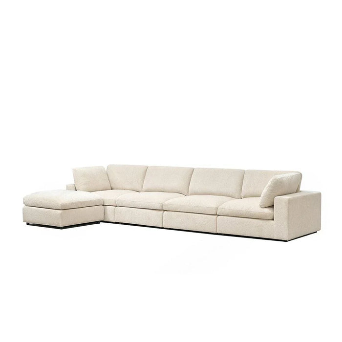 Neithan Corner Wedge Sofa - Beige - With 2-Year Warranty