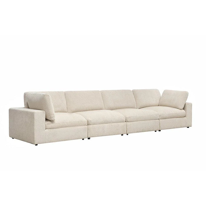 Neithan Corner Wedge Sofa - Beige - With 2-Year Warranty