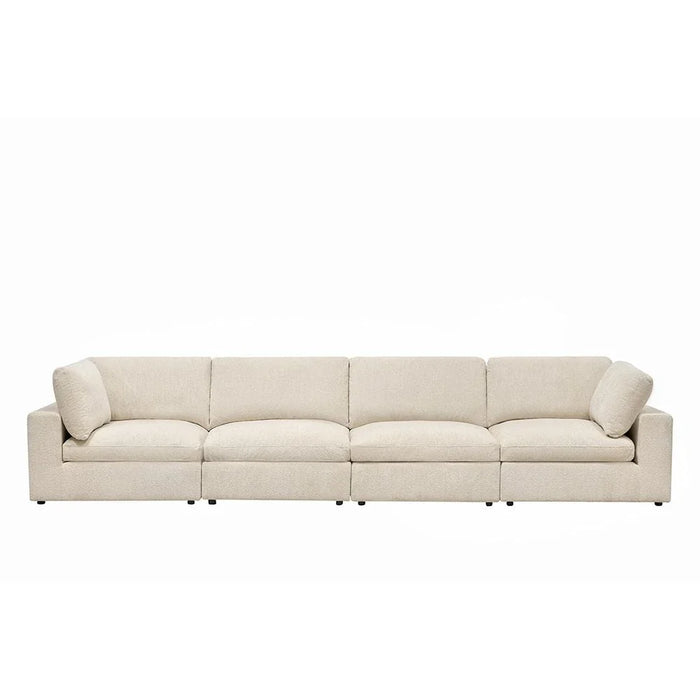 Neithan Corner Wedge Sofa - Beige - With 2-Year Warranty