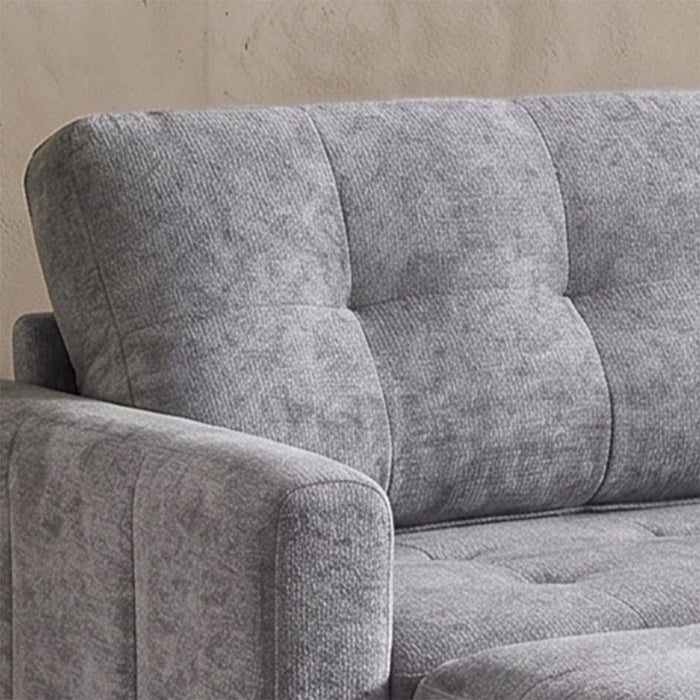 Jaizell 3-Seater Reversible Fabric Corner Sofa Bed with Storage - Grey - With 2-Year Warranty
