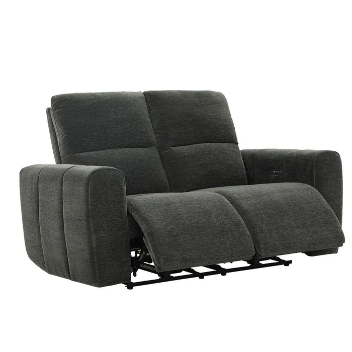 Quantum 2 Seater Fabric Power Motion Recliner- Grey