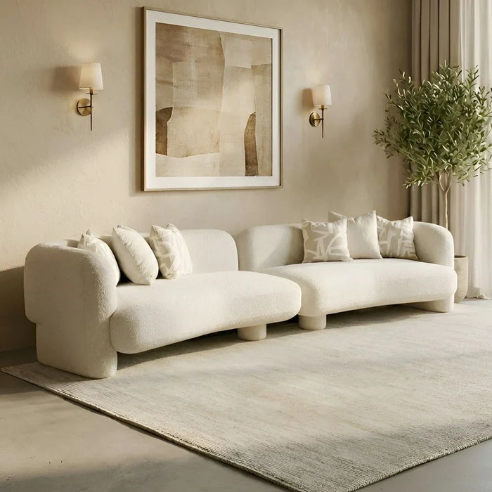 Yugen 4 seater Fabric Sofa -Beige