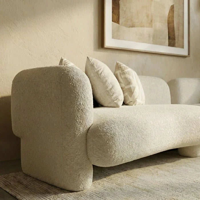 Yugen 4 seater Fabric Sofa -Beige