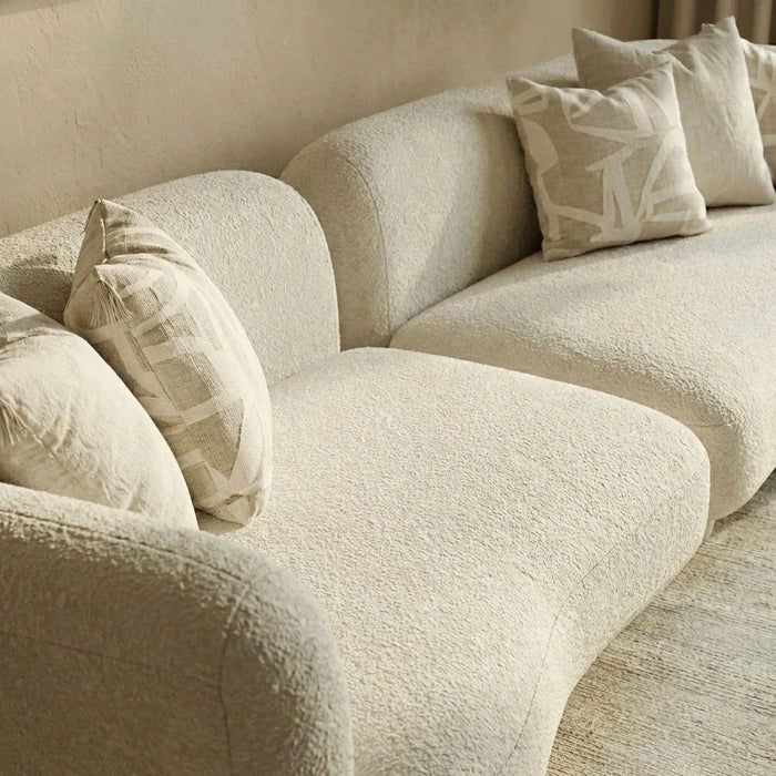 Yugen 4 seater Fabric Sofa -Beige