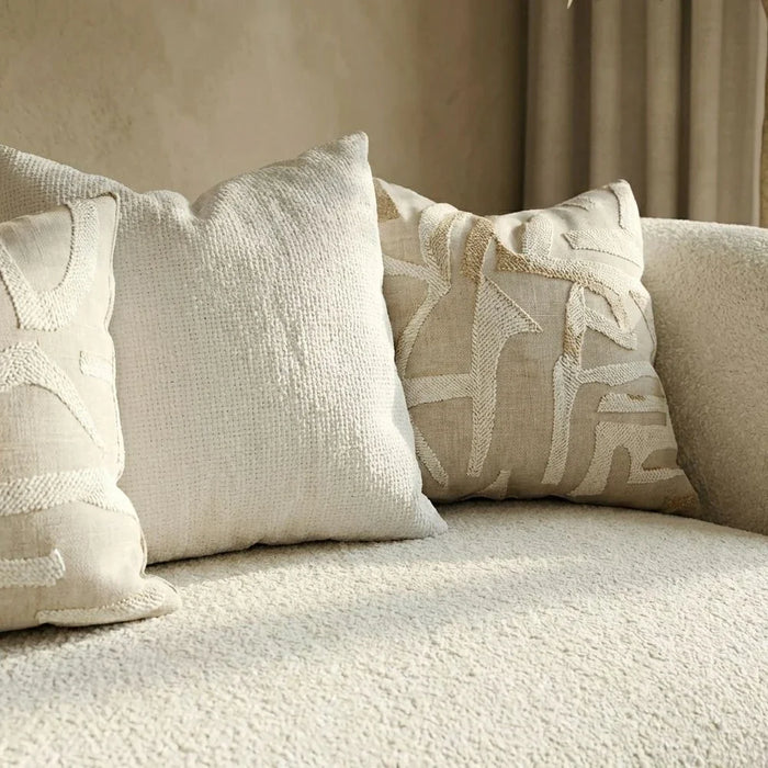 Yugen 4 seater Fabric Sofa -Beige