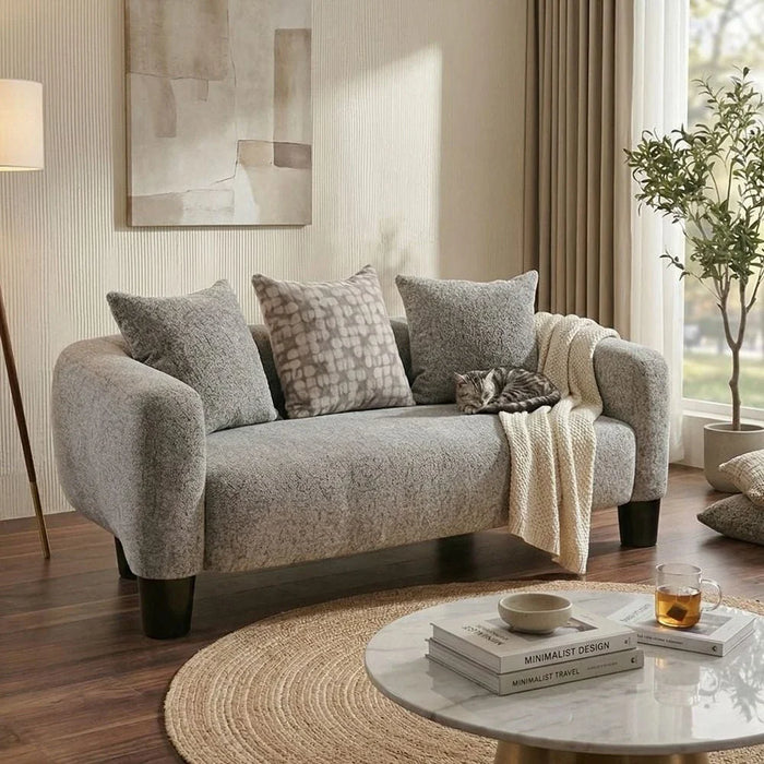 Retrova 2 Seater Fabric Sofa-Beige