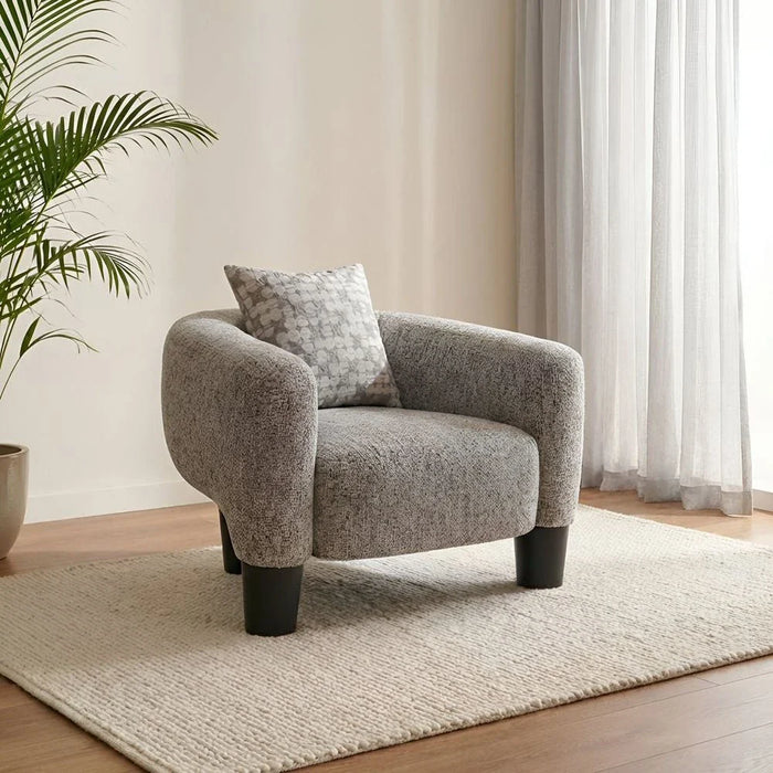 Retrova 1-Seater Fabric Sofa - Beige - With 2-Year Warranty