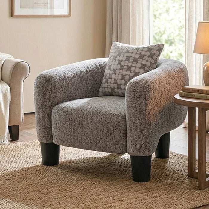 Retrova 1-Seater Fabric Sofa - Beige - With 2-Year Warranty