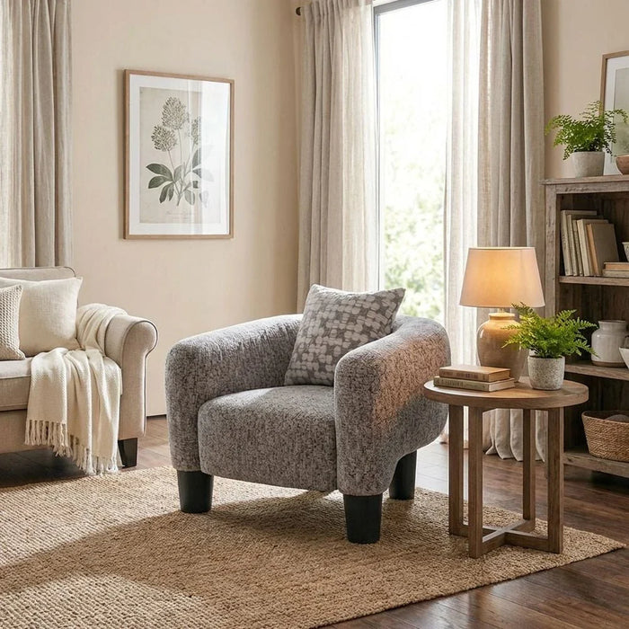 Retrova 1-Seater Fabric Sofa - Beige - With 2-Year Warranty