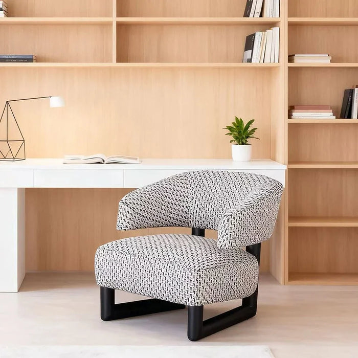 Ocie 1-Seater Fabric Sofa - Black - With 2-Year warranty