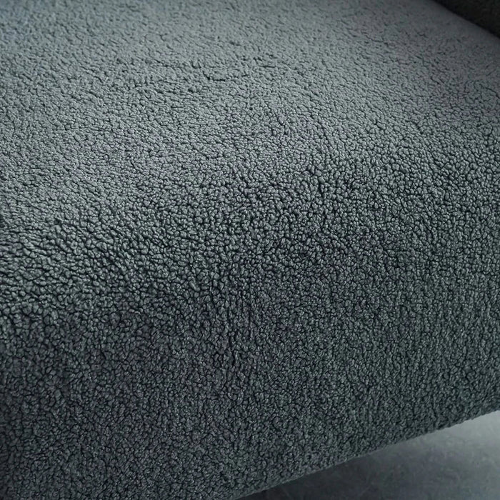 Younes 1-Seater Fabric Sofa - Grey - With 2-Year warranty