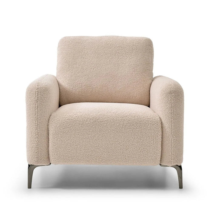 Younes 1 Seater Fabric Sofa - Pink - With 2-Year Warranty