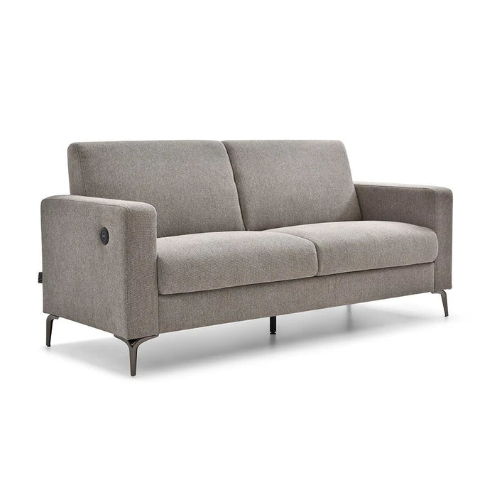 Theodora 3+2+1 Fabric Sofa Set With USB Port - Dark Grey