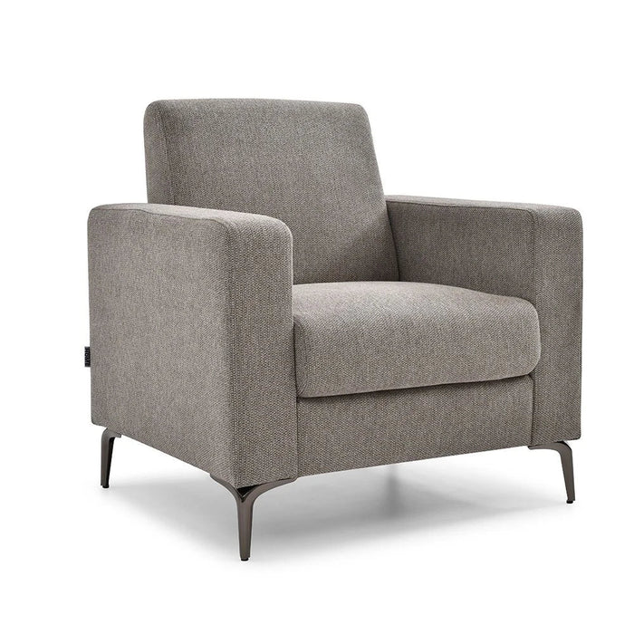 Theodora 3+2+1 Fabric Sofa Set With USB Port - Dark Grey