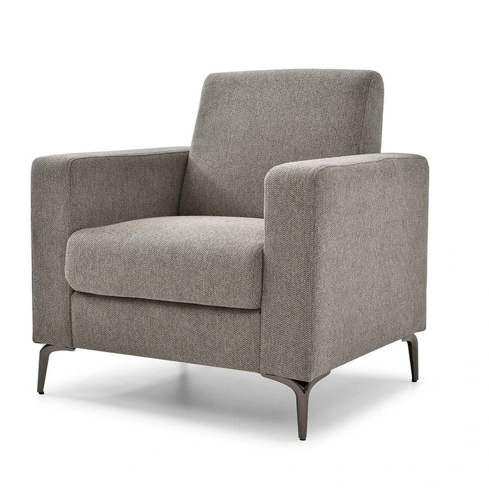 Theodora 3+2+1 Fabric Sofa Set With USB Port - Dark Grey