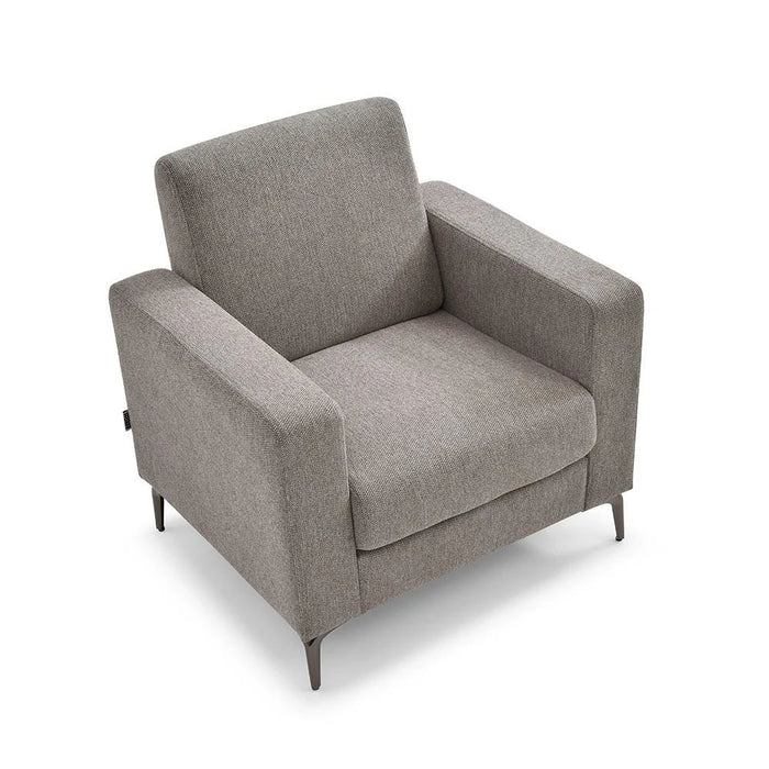 Theodora 3+2+1 Fabric Sofa Set With USB Port - Dark Grey