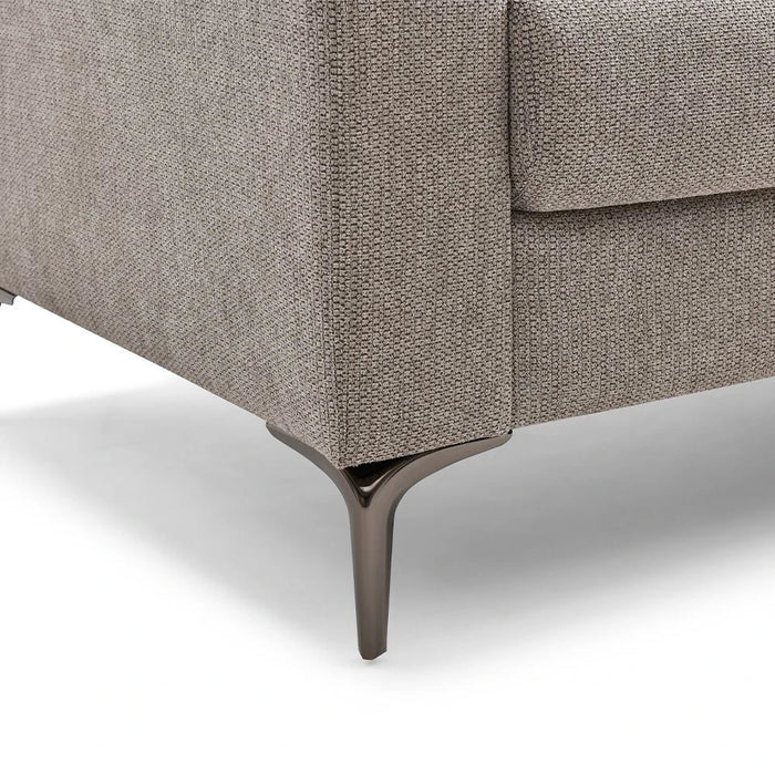 Theodora 3+2+1 Fabric Sofa Set With USB Port - Dark Grey