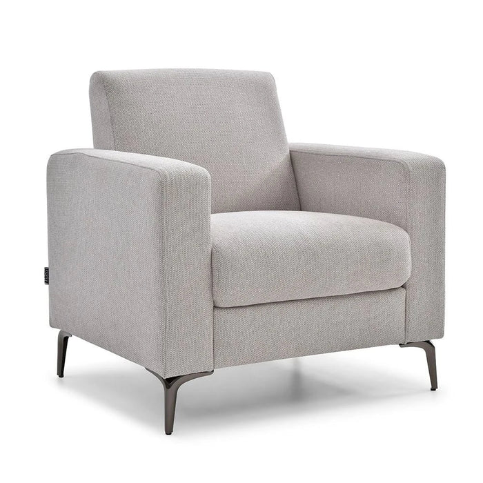 Theodora 6-Seater Fabric Sofa Set with Side Pocket & USB Port - Light Grey - With 2-Year Warranty