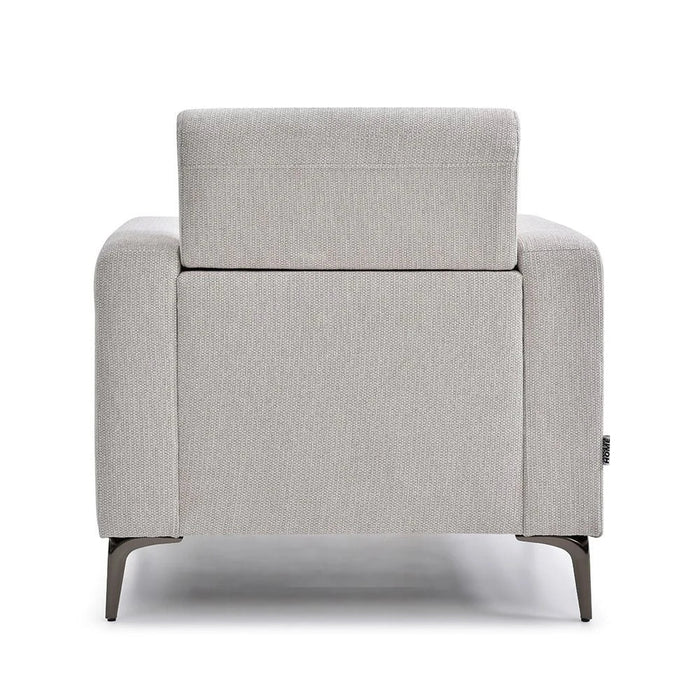 Theodora 6-Seater Fabric Sofa Set with Side Pocket & USB Port - Light Grey - With 2-Year Warranty