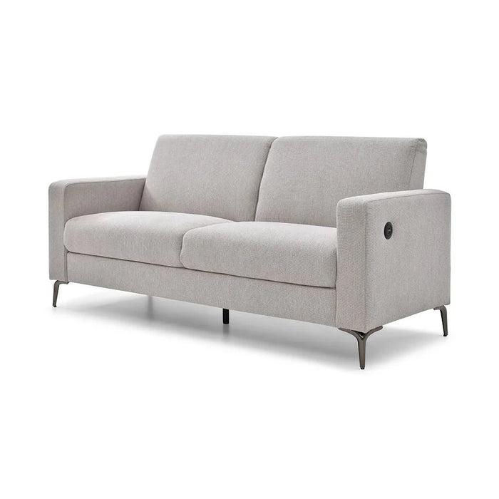Theodora 6-Seater Fabric Sofa Set with Side Pocket & USB Port - Light Grey - With 2-Year Warranty