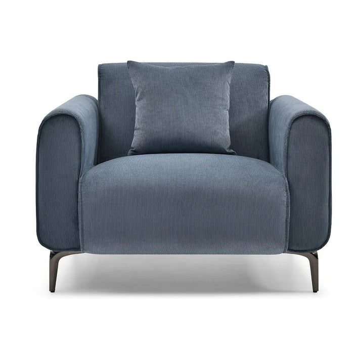Tanner 3+2+1 Fabric Sofa Set - Blue