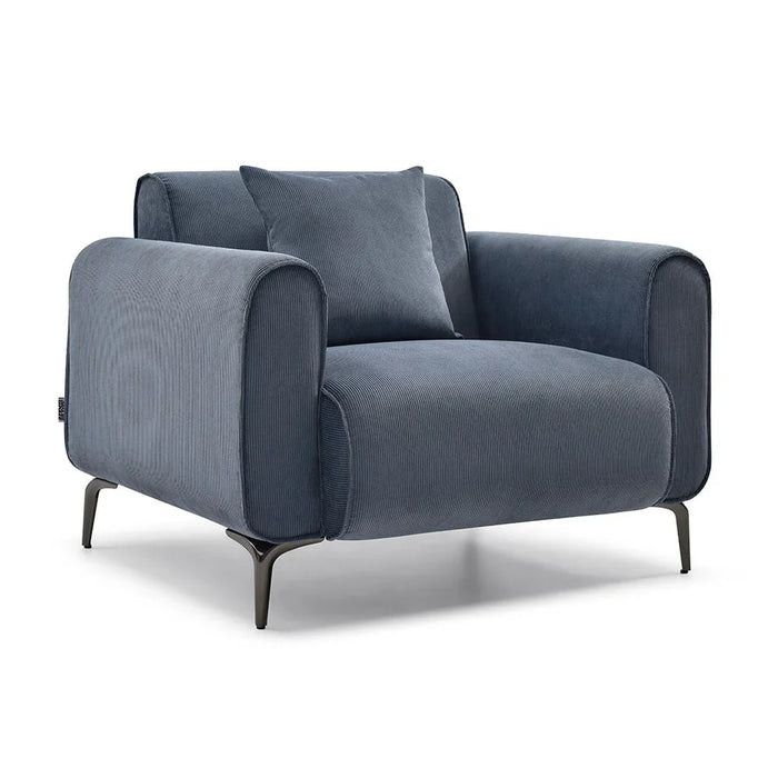 Tanner 3+2+1 Fabric Sofa Set - Blue