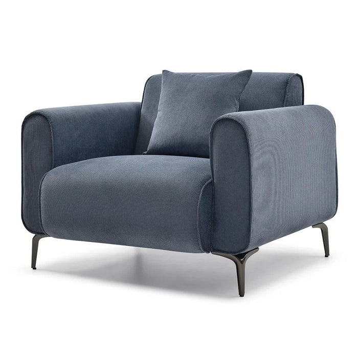 Tanner 3+2+1 Fabric Sofa Set - Blue
