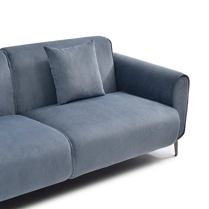 Tanner 3+2+1 Fabric Sofa Set - Blue