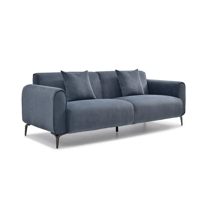 Tanner 3+2+1 Fabric Sofa Set - Blue