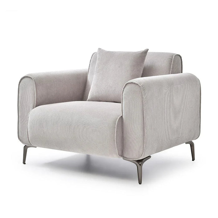 Tanner 6-Seater Fabric Sofa Set - Beige - With 2-Year Warranty