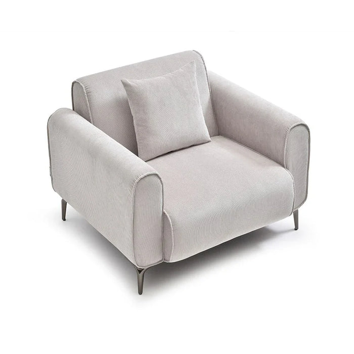 Tanner 6-Seater Fabric Sofa Set - Beige - With 2-Year Warranty