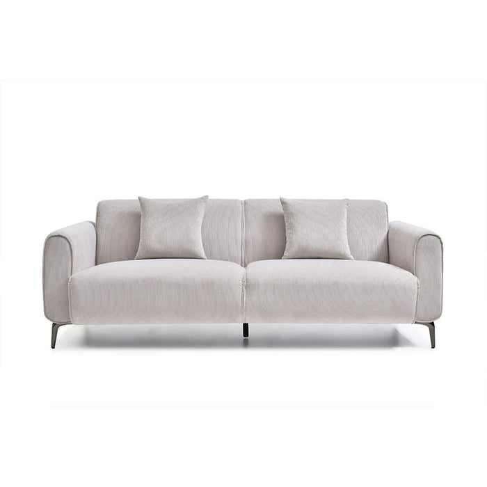 Tanner 6-Seater Fabric Sofa Set - Beige - With 2-Year Warranty