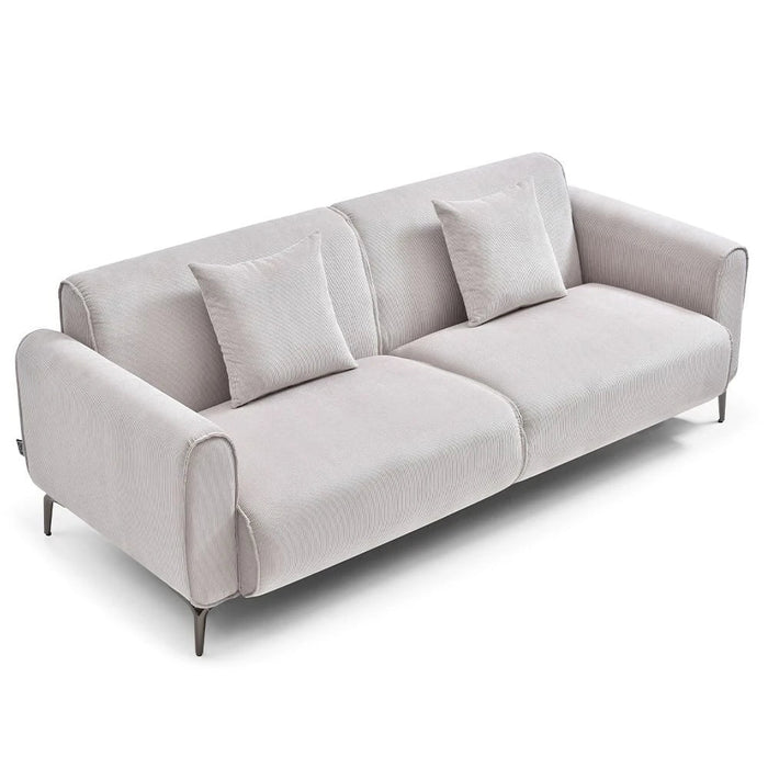 Tanner 6-Seater Fabric Sofa Set - Beige - With 2-Year Warranty