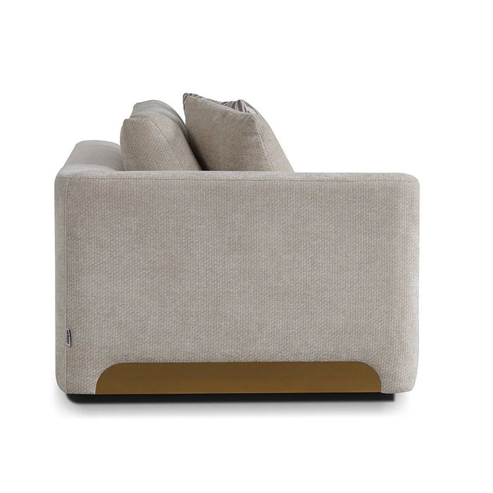 Vance 4-Seater Fabric Sofa - Beige - With 2-Year Warranty