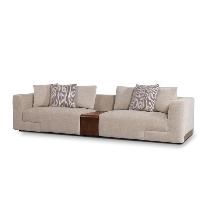 Vance 4-Seater Fabric Sofa - Beige - With 2-Year Warranty