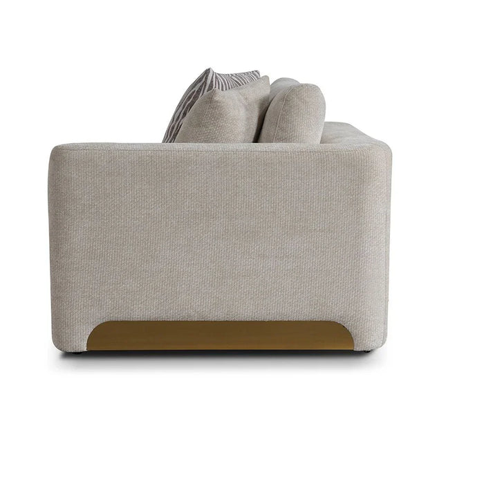 Vance 4-Seater Fabric Sofa - Beige - With 2-Year Warranty