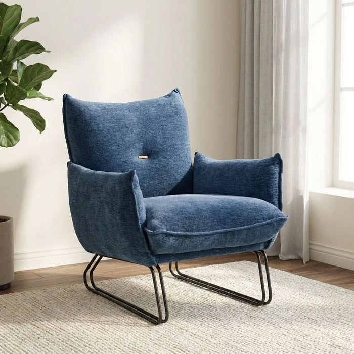 Javon 1-Seater Fabric Sofa - Blue - With 2-Year Warranty