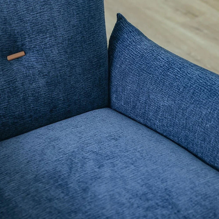 Javon 1-Seater Fabric Sofa - Blue - With 2-Year Warranty