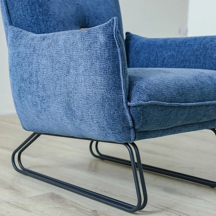 Javon 1-Seater Fabric Sofa - Blue - With 2-Year Warranty