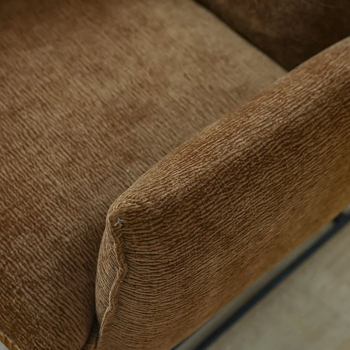 Javon 1-Seater Fabric Sofa - Rust - With 2-Year Warranty