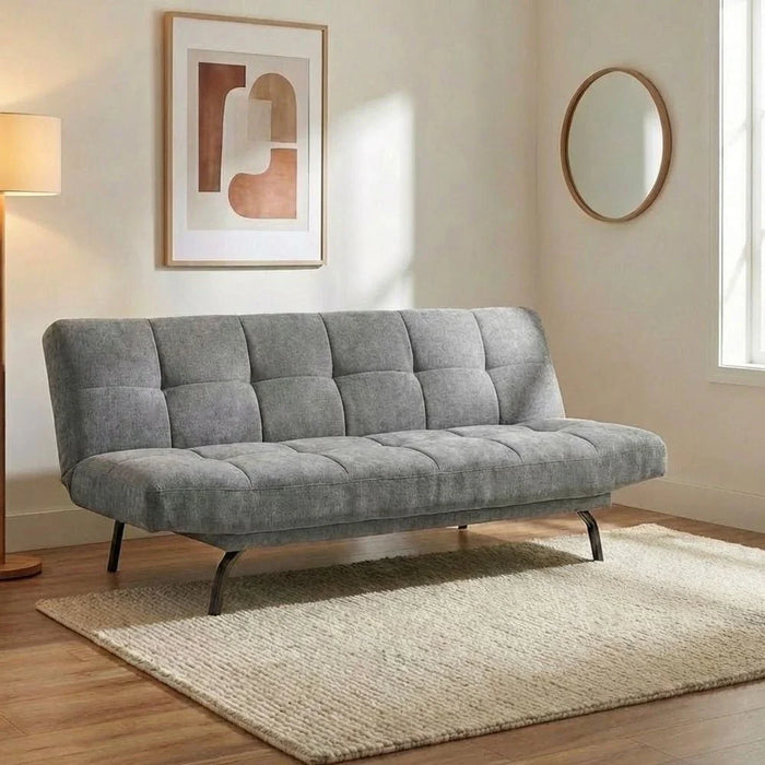 Nuvon 3 Seater Fabric Sofabed -Light Grey