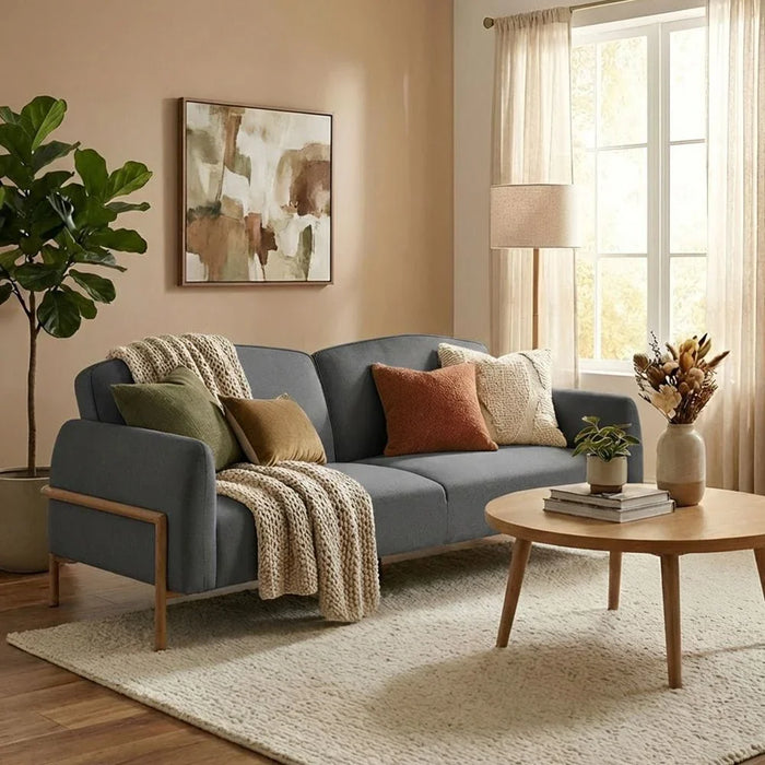Kivra 3 Seater Fabric Sofabed -Grey
